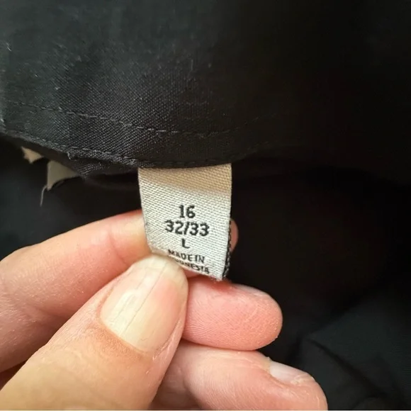 Kenneth Cole Reaction Shirt Mens L (16) Wrinkle Free Slim Fit Dress Long Sleeve - Picture 3 of 7